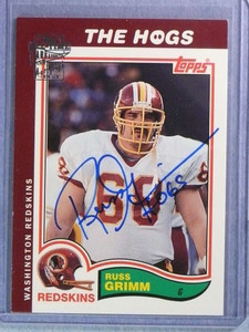 2004 Topps All-Time Fan Favorites  Russ Grimm Autograph Auto #RG
