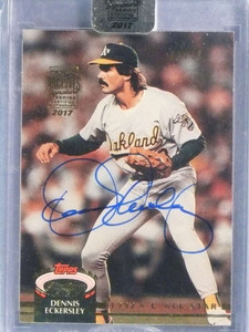 2017 Topps Archives Signature Series '92 Stadium Dennis Eckersley Autograph #/38