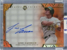 2015 Topps Tribute Framed Orange Jose Canseco Autograph Auto #26/75 #TAJCA