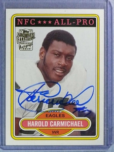 2013 Topps Archives Fan Favorites Harold Carmichael Autograph Auto #FFAHC