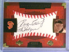2004 UD Sweet Spot Classic Signatures Black Holo-Foil Roger Craig Auto #42/50