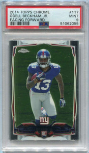 2014 Topps Chrome 117 Odell Beckham Jr. Facing Forward Rookie PSA 9 MINT