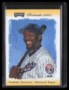 2003 Playoff Portraits Gold 1 Vladimir Guerrero 10/10