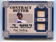 2022 Leaf Lumber Contract Hitter Navy Blue ch14 Ryne Sandberg Dual Bat 4/4