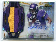2014 Finest Autographs Pulsar Refractor Teddy Bridgewater Rookie Patch Auto 7/25