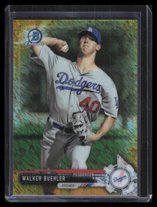 2017 Bowman Chrome Gold Shimmer Refractor bcp82 Walker Buehler Rookie 24/50