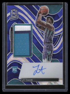 2021-22 Panini Spectra Autographs Blue Wave FOTL JT Thor Rookie Patch Auto 25/30
