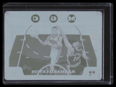 2008-09 Topps Chrome Press Printing Plate Cyan 54 Rashard Lewis 1/1