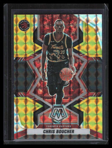 2021-22 Panini Mosaic Mosaic Choice Black Gold Refractor 113 Chris Boucher 7/8