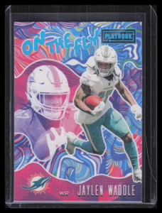 2021 Panini Playbook On the Fly 27 Jaylen Waddle