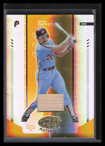 2004 Leaf Certified Materials Mirror Bat Gold 221 Mike Schmidt Bat 14/25