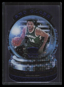 2021-22 Crown Royale Sno Globe Blue 2 Giannis Antetokounmpo 43/75