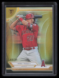 2018 Topps Triple Threads Gold 4 Mike Trout 60/99