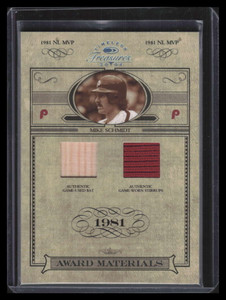2004 Timeless Treasures Award Materials 16 Mike Schmidt Dual Bat Stirrups 16/50