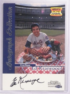 1999 Fleer Sports Illustrated Ed Kranepool Greats Of the Game Autograph #EK ID: 8433