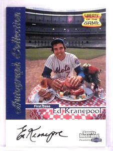 1999 Fleer Sports Illustrated Ed Kranepool Greats Of the Game Autograph #EK ID: 8437