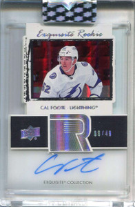 2020-21 Upper Deck Clear Cut '03-04 Exquisite ETCF Cal Foote Rookie Auto 6/49