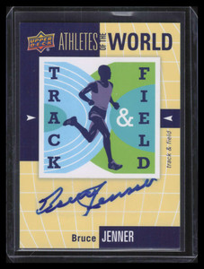 2011 Upper Deck Sports Athletes of the World Autographs AWBJ Bruce Jenner Auto
