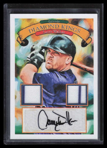2019 Diamond Kings Retro 83 Material Signatures 11 Larry Walker Dual Jersey Auto