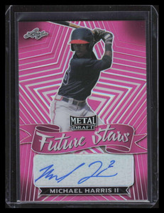 2021 Leaf Metal Draft Future Stars Pink fsmh1 Michael Harris Rookie Auto 9/20