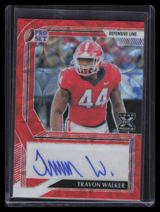 2022 Leaf Pro Set Metal Kaleidoscope Red patw2 Travon Walker Rookie Auto 1/1