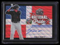 2021 Leaf Metal Draft National Pride Black Wave Noelvi Marte Rookie Auto 1/7