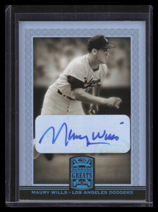 2005 Donruss Greats Signature Platinum HoloFoil 58 Maury Wills Auto /50