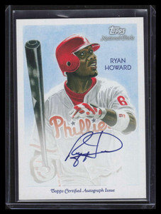2010 Topps National Chicle Autographs RH Ryan Howard Auto