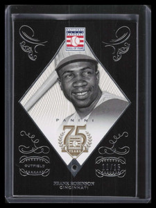 2014 Panini Hall of Fame 75th Anniversary 83 Frank Robinson Sapphire Gem 11/15