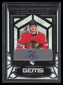2022-23 Black Diamond Rookie Gems Signatures RGLR Lukar Reichel Rookie Auto 7/49