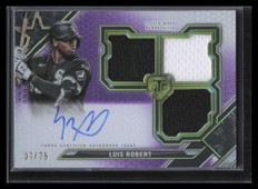 2021 Topps Triple Threads Amethyst RFPARLRO Luis Robert Rookie Jersey Auto 37/75