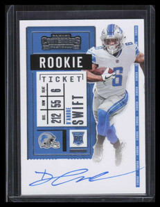 2020 Panini Contenders 115b D'Andre Swift Rookie Auto SP /250