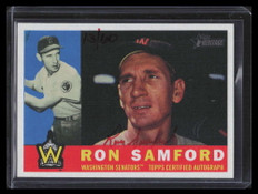 2009 Topps Heritage Real One Autographs Red Ink RS Ron Samford Auto 13/60