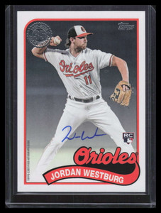2024 Topps '89 Topps Autographs 89bajwe Jordan Westburg Rookie Auto