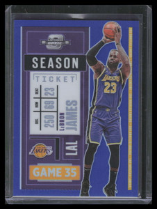 2020-21 Panini Contenders Optic Blue 81 LeBron James 26/99