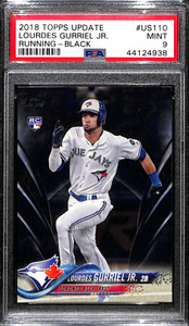 2018 Topps Update Black us110 Lourdes Gurriel Jr. Rookie 7/67 PSA 9 MINT