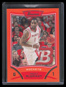 2008-09 Bowman Relics Orange BRTM Tracy McGrady Jersey 8/25