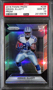 2016 Panini Prizm 238 Ezekiel Elliott Rookie PSA 10 GEM MT