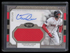 2024 Topps Tier One Jumbo Relic Autographs Triston Casas Jersey Auto 1/149