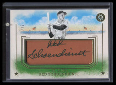 2024 Panini Boys of Summer Fabric of the Game Leather Red Schoendienst Auto 7/8
