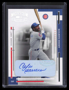 2004 Throwback Threads Signature Marks 207 Andre Dawson RET Auto 17/50 Retired