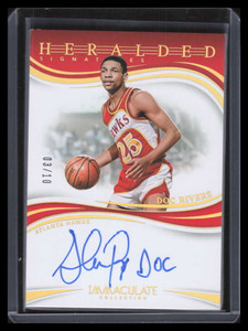 2023-24 Immaculate Collection Heralded Signatures Gold 2 Doc Rivers Auto 3/10