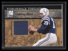 2004 Donruss Elite Throwback Threads tt29 Johnny Unitas Jersey Sample