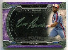 2018 Topps Five Star Silver Signatures Purple FFSSTR Tim Raines Auto 11/25
