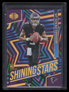 2024 Panini Illusions Shining Stars Purple 9 Michael Penix Jr. Rookie 20/50
