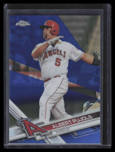 2017 Topps Chrome Blue Refractor 65 Albert Pujols 37/150