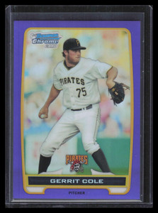 2012 Bowman Chrome Prospects Purple Refractor bcp86 Gerrit Cole Rookie 161/199