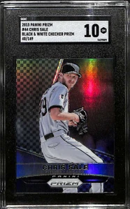 2015 Panini Prizm Prizms Black and White Checker 44 Chris Sale 40/149 SGC 10 GM