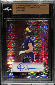 2025 Leaf Metal '92 Autograph Pre-Production Proof Galaxy Roman Wilson Auto 1/1