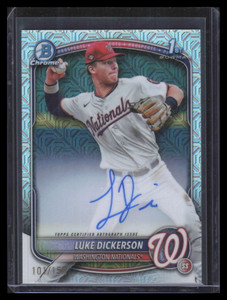 2025 Bowman Chrome Autographs Choice Refractor Luke Dickerson RC Auto 101/150